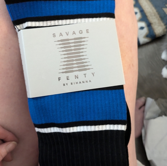New savage and Fenty thigh high socks perfect condition size xs/small - Picture 2 of 4